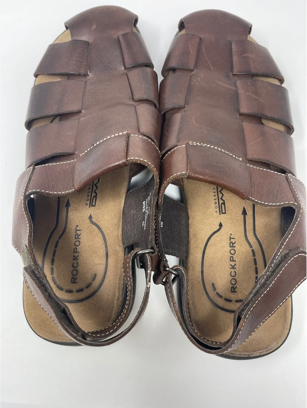 Rockport Powered by DMX Leather Brown Sandals Men's Size 13M Hiking